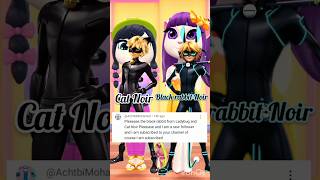 Makeover Black rabbit Noir vs Cat Noir requested by AchtbiMohamed cosplay mytalkingangela2 [upl. by Ahseket539]