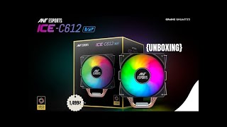 Best Budget RGB CPU Cooler Under 1500₹  Ant Esports ICEC612 V2 RGB Cooler Review ‎ [upl. by Odrarej]