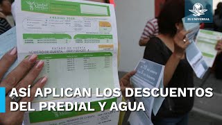 Estos son los descuentos en el Edomex para los pagos del predial y del agua [upl. by Nhguav870]