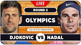 DJOKOVIC vs NADAL • Paris Olympics 2024 • LIVE Tennis Play by Play Stream [upl. by Lednyc789]