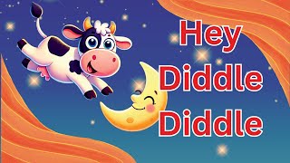 Hey Diddle Diddle  Kids Nursery rhyme video  Kiddies World [upl. by Odlopoel]