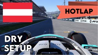 F1 22 AUSTRIA HOTLAP  SETUP  105138  NO ASSISTS [upl. by Virnelli]