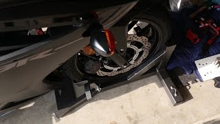 WheelDock Motorcycle Chock Review [upl. by Valerio]