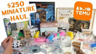 HUGE Miniature Haul from Temu • DIY Dollhouse Kits Furniture amp Accessories [upl. by Strader]