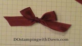 Bow Tying Tips wDawn O Bunny Ear Bow [upl. by Sorcha473]