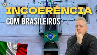 Incoerencia com brasileiros na Italia [upl. by Htabazile]