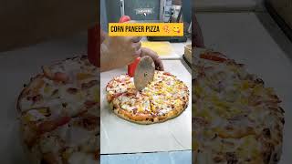 Corn Paneer Pizza 🍕 Size Medium Pizza 🍕food streetfood pizza shorts [upl. by Assirhc]