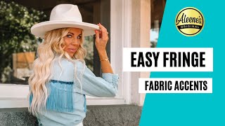 NoSew Fringe Clothing DIY with Fabric Glue [upl. by Nnahgem]