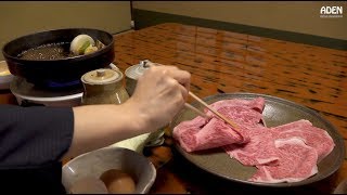 Highend Sukiyaki in Tokyo  Wagyu Beef in Japan [upl. by Lowrance4]