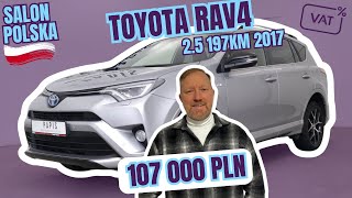 TOYOTA RAV4 IV MPV FACELIFTING 25 HYBRID 197KM 2017 Selection Automat SalonPL VAT23 107 000 PLN [upl. by Reprah]