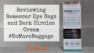 Remescar Eye Bag and Dark Circles Cream NoMoreBaggage [upl. by Oregolac]