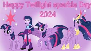 Happy Twilight Sparkle Day 💜🩷💜 Art Not mine [upl. by Neliac322]