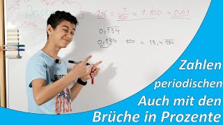 Brüche in Prozente umwandelnEinfach erklärtmit periodische Zahlen [upl. by Balcer]