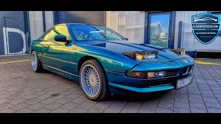 BMW E31 850i Sound V12  Keyless Entry Nachrüstung 850CI  Oldtimer Alarmanlage Pandora Elite [upl. by Irena]