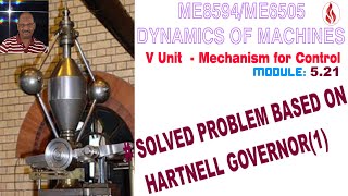 Solved Problem based on Hartnell Governor1 DOM521 Dynamics of Machine in Tamil [upl. by Yanetruoc]