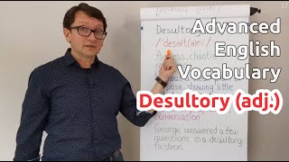 Desultory adj  Advanced English Vocabulary  One Minute Videos [upl. by Bobbie]