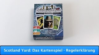 Scotland Yard Das Kartenspiel Ravensburger  Regelerklärung [upl. by Alol53]