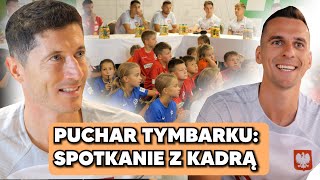 LEWANDOWSKI SZCZĘSNY I INNI SPOTKANIE Z PIŁKARZAMI NAGRODĄ GŁÓWNĄ W PUCHARZE TYMBARKU [upl. by Esinehc774]