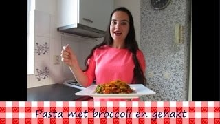 Pasta met broccoli en gehakt  Recept  Koken met Marielle [upl. by Johnnie]