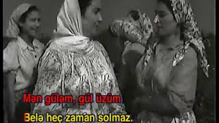 Mən güləm gül üzüm qızlar mahnısı  Karaoke  Azərbaycan Bəstəkar mahnısı [upl. by Niahs236]