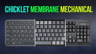 Chicklet vs Membrane vs Mechanical Keyboard  Sound Test Comparison [upl. by Oznarol]