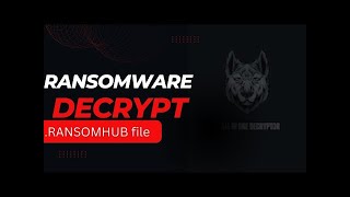 How to Recover Server from RANSOMHUB Ransomware and Decrypt Data ransomware decryption [upl. by Yraeg]