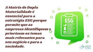 Matriz de Dupla Materialidade Integrando à Estratégia Empresarial [upl. by Dib]