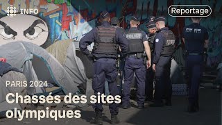 Des migrants et sansabris expulsés pour faire place aux Jeux olympiques de Paris [upl. by Saerdna513]