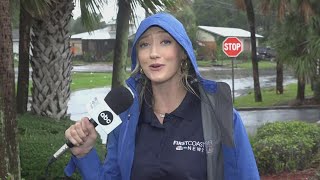 Flooding on streets in Brunswick as residents feel impact from Hurricane Idalia  9 am [upl. by Wappes]