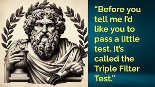 Socrates on Gossip and Fake News Fact check socrates storytime [upl. by Ahsika]