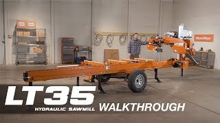 LT35 Hydraulic Portable Sawmill Walkthrough  WoodMizer [upl. by Annayoj]