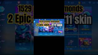 1529 PROMO DIAMONDS GET 2 EPIC SKIN MLBB MEGA SALE mobilelegends [upl. by Lauraine]