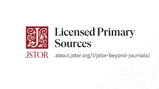 JSTORs Licensed Primary Sources [upl. by Inal847]