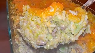 Broccoli Cheese Rice Casserole with Ground Beef Recipe [upl. by Melisa]