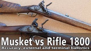 Flintlock musket versus flintlock rifle [upl. by Muna]