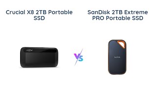 Crucial X8 vs SanDisk Extreme PRO  Portable SSD Comparison [upl. by Israeli547]