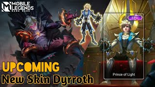 Upcoming New Skin Dyrroth  Prince of Light  Epic Skin  Collector Skin  MLBB [upl. by Elladine]