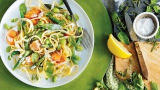 Smoked Salmon Pasta Primavera  2017 Milk Calendar [upl. by Adnalu]