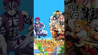 Akaza Vs All Hashira demonslayer​​ anime​​ fyp​​ fypシ゚viral​​ trending [upl. by Notsreik776]