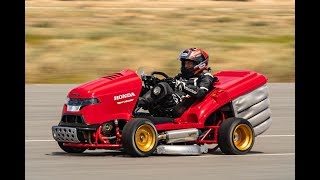 World’s Fastest Lawn Mower amp I Drove It Hondas Mean Mower [upl. by Teriann]