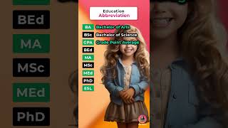 Education Abbreviation english englishlanguage esllearners [upl. by Post]