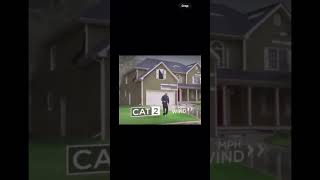 Hurricane cat 15 damage simulation on a typical house HurricaneMilton Florida milton tampaBay [upl. by Dianthe883]