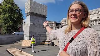 Trans Community Shares Reflections on New Fourth Plinth Installation in Trafalgar Square [upl. by Suzette]