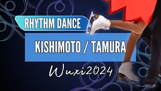 Sara KISHIMOTO 岸本 彩良  Atsuhiko TAMURA 田村 篤彦 JPN  Junior Ice Dance Rhythm Dance  Wuxi 2024 [upl. by Narmak]