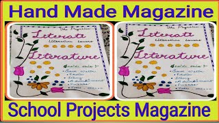 Hand Made Magazine  How To Make English Magazine For School Projects  School Magazine For Students [upl. by Jevon759]