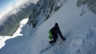 Freeride snowboarding Chamonix [upl. by Amsirhc]