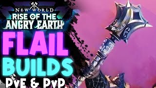 Flail Builds For PvE amp PvP ⚔️New World Flail Guide with Ability Overview amp Gear [upl. by Naujyt355]