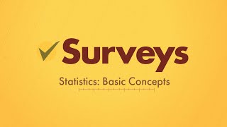 Surveys in Statistics [upl. by Haymes]