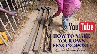 Cheapest Way To Make Fencing Concrete Post Manually [upl. by Cod]