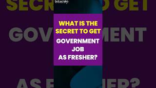 Whats The Secret To Getting a Govt Job As a Fresher in Biotech amp Life Science govtjobs freshers [upl. by Klinger]